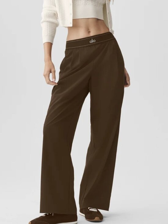 ALO Yoga Pants - Alo Yoga Suit Up Trousers Espresso Regular 30" Inseam🚀Quick Ship Guarantee🤗